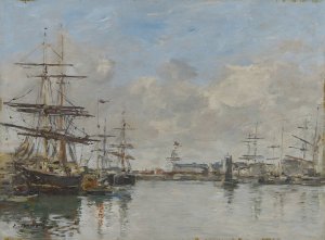 The Harbor of Le Havre by Eugene Boudin Oil Painting