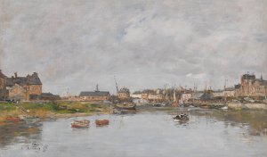 Trouville, Le Port by Eugene Boudin Oil Painting