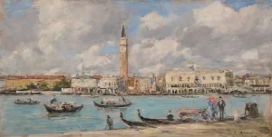 Venise. San Giorgio by Eugene Boudin Oil Painting