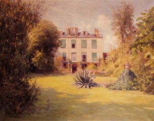 La maison de Victor Hugo a Guernesey by Eugene Bourgeois Oil Painting