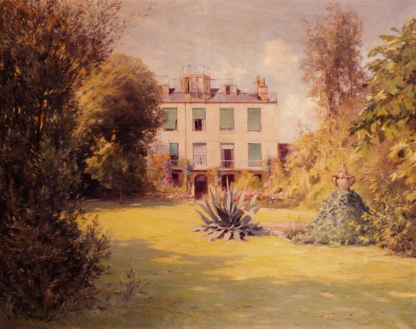 La maison de Victor Hugo a Guernesey  by Eugene Bourgeois - Hand-Painted Oil Painting Reproduction