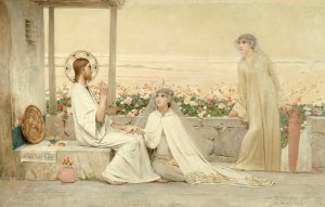 Le Christ chez Marthe et Marie by Eugene Buland Oil Painting