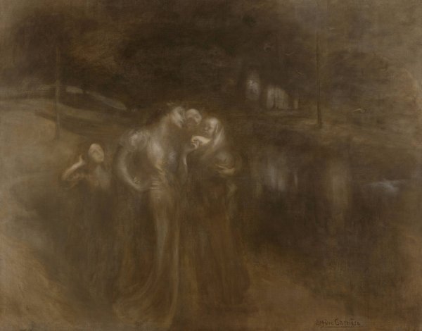 Main Product Photo of Les jeunes meres  Painting by Eugene Carriere