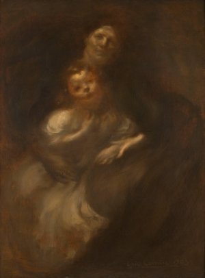 Maternite by Eugene Carriere Oil Painting