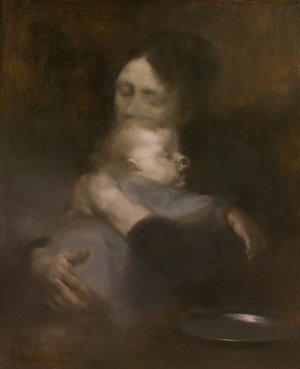 Maternite by Eugene Carriere Oil Painting
