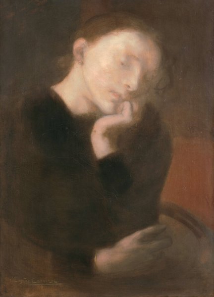 Main Product Photo of Meditation Painting by Eugene Carriere