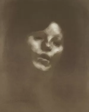 Mlle Marguerite Carriere Singing by Eugene Carriere Oil Painting