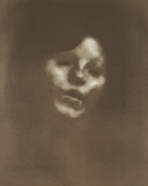 Main Product Photo of Mlle Marguerite Carriere Singing  Painting by Eugene Carriere