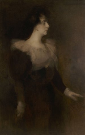 Portrait de Pauline Menard-Dorian by Eugene Carriere Oil Painting