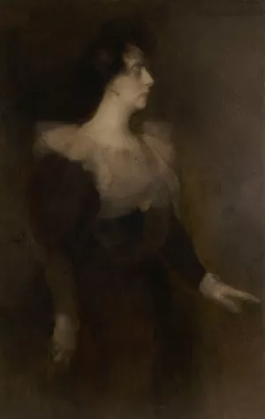 Portrait de Pauline Menard-Dorian by Eugene Carriere Oil Painting