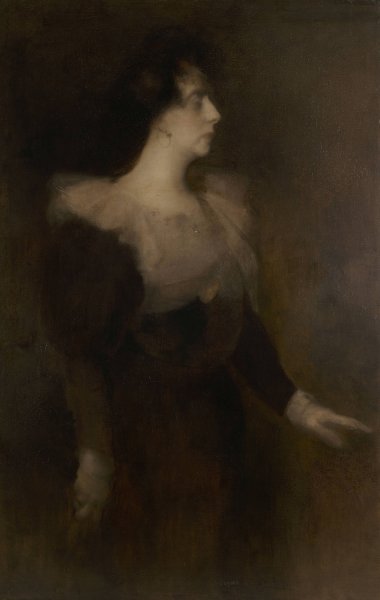 Main Product Photo of Portrait de Pauline Menard-Dorian  Painting by Eugene Carriere