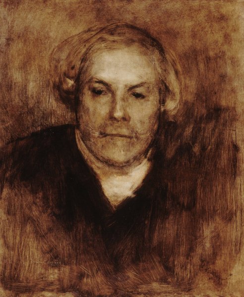 Main Product Photo of Portrait d'Edmond de Goncourt  Painting by Eugene Carriere