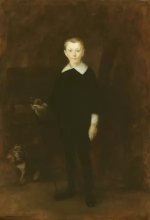 Portrait of a Boy by Eugene Carriere Oil Painting
