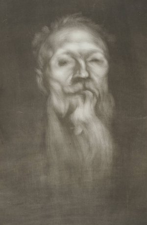 Portrait of Auguste Rodin by Eugene Carriere Oil Painting