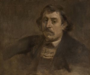 Portrait of Paul Gauguin by Eugene Carriere Oil Painting