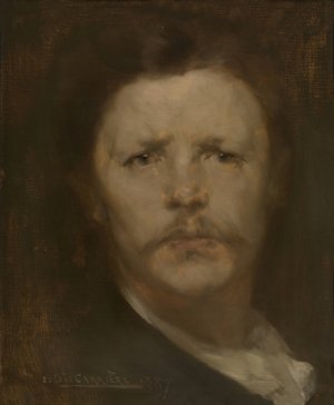 Self-portrait, Eugene Carriere by Eugene Carriere Oil Painting