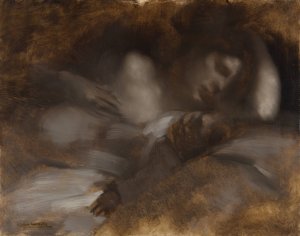 The Sleep by Eugene Carriere Oil Painting
