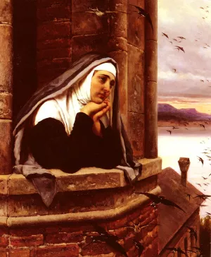 Far Away Thoughts by Eugene De Blaas Oil Painting
