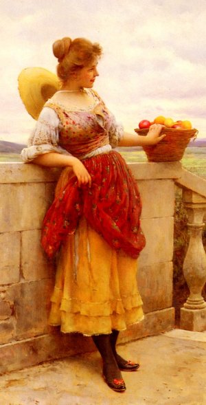 Le Plaisir by Eugene De Blaas Oil Painting
