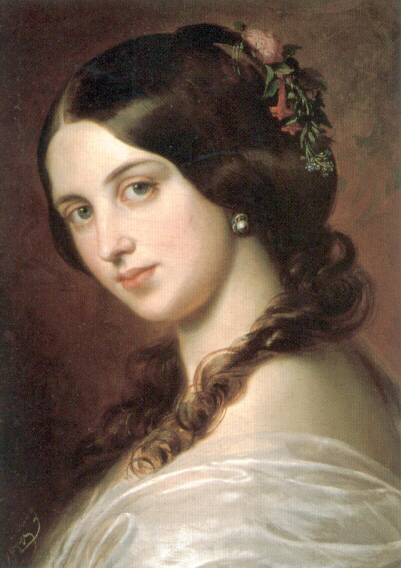 Madchenbildnis by Eugene De Blaas - Hand-Painted Oil Painting Reproduction
