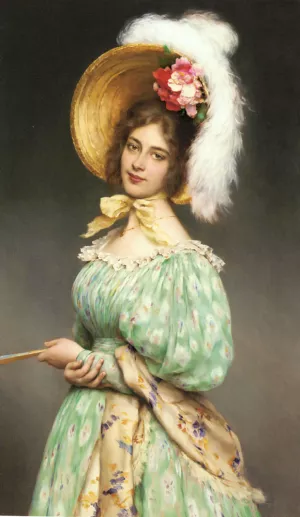 Musette painting by Eugene De Blaas