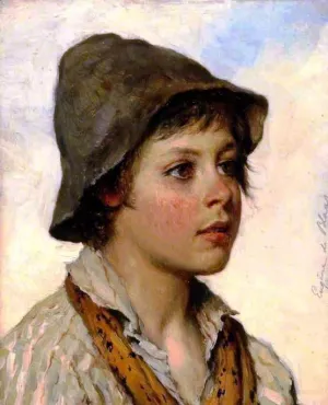 Portrait of a Boy II by Eugene De Blaas Oil Painting