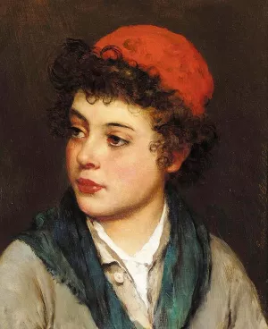 Portrait of a Boy by Eugene De Blaas - Oil Painting Reproduction