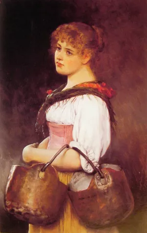 The Milkmaid by Eugene De Blaas Oil Painting