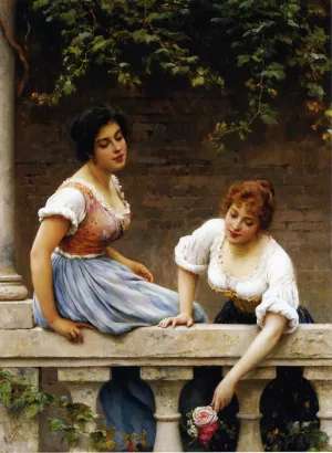 The Unseen Suitor by Eugene De Blaas Oil Painting
