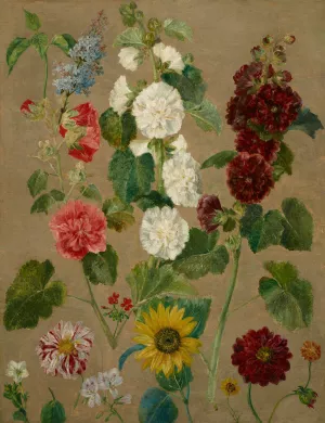 Untitled (flowers) by Eugene Delacroix (Follower) Oil Painting