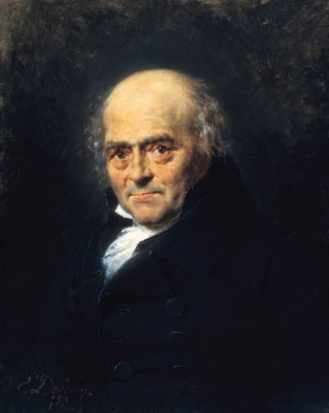 Portrait of Monsieur Couche by Eugene Deveria Oil Painting