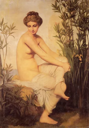 Baigneuse Antique painting by Eugene-Emmanuel Amaury-Duval