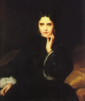 Madame de Loynes painting by Eugene-Emmanuel Amaury-Duval