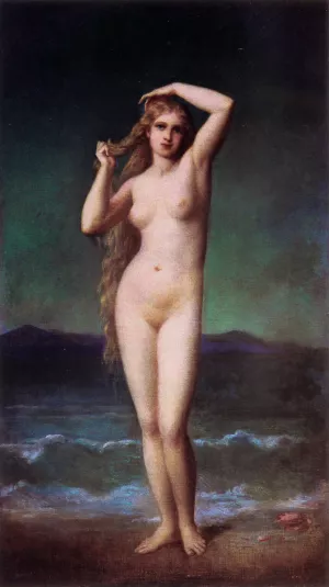 The Bather by Eugene-Emmanuel Amaury-Duval - Oil Painting Reproduction