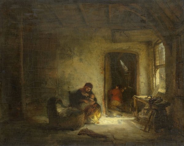 Sunny Room  by Eugene Francois De Block - Hand-Painted Oil Painting Reproduction