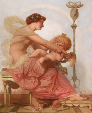 Cupid And Psyche by Eugene Froment Delormel Oil Painting