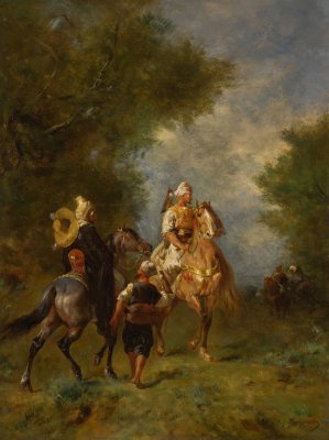 A Hawking Party by Eugene Fromentin Oil Painting