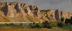 A View of Donzere by Eugene Fromentin Oil Painting