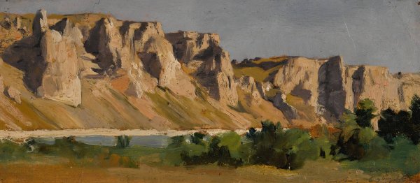 A View of Donzere  by Eugene Fromentin - Hand-Painted Oil Painting Reproduction