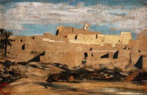 Algerian Town by Eugene Fromentin Oil Painting