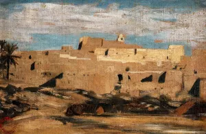 Algerian Town by Eugene Fromentin - Oil Painting Reproduction
