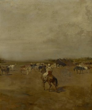 Arabian Encampment by Eugene Fromentin Oil Painting