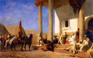 Audience in a Caliphate (Sahara) painting by Eugene Fromentin