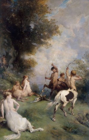 Centaures by Eugene Fromentin Oil Painting