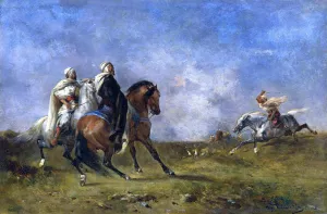 Hunting Gazelle by Eugene Fromentin - Oil Painting Reproduction