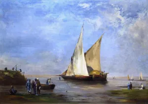 The Banks of the Nile by Eugene Fromentin Oil Painting