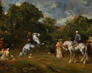 The Horse Fair by Eugene Fromentin Oil Painting