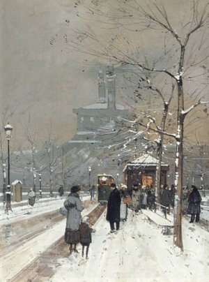 Figures in the Snow, Paris