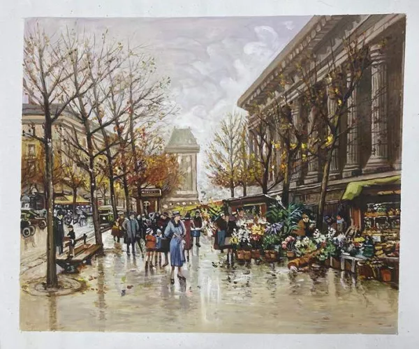 Flower Market Oil Painting Reproduction