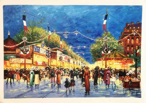 Foire aux pains d'Epices, La Nation Oil Painting Reproduction